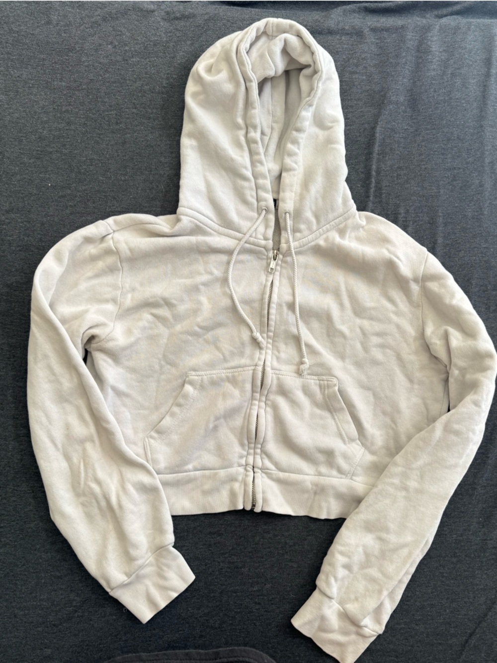 Brandy Melville White Cropped Jacket